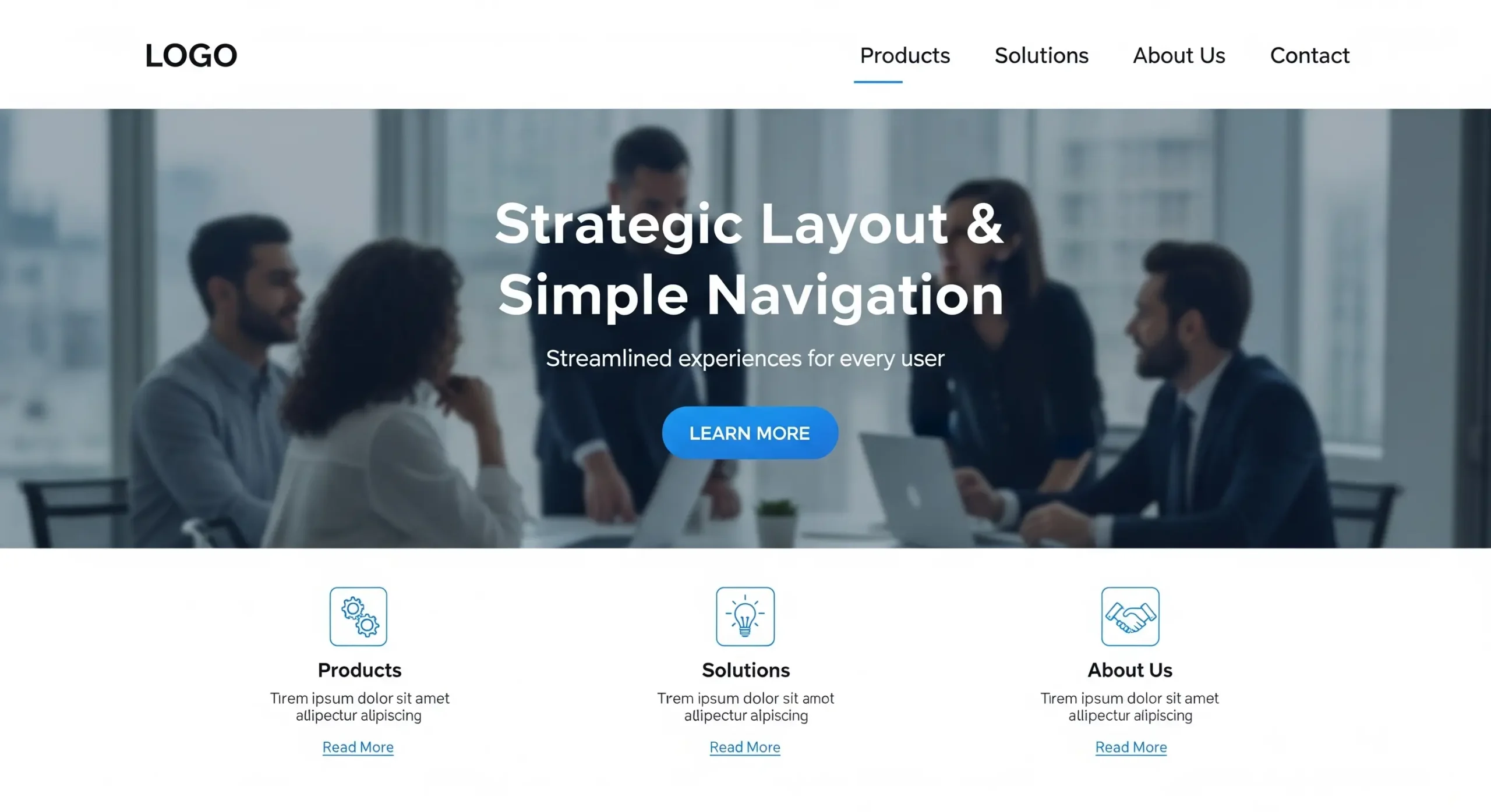 Strategic Layout and Simple Navigation